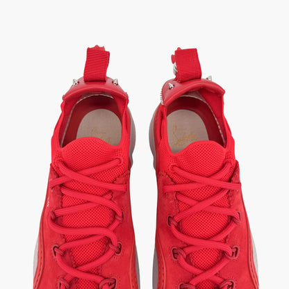 Christian Louboutin Arpoador Drawstring Sneakers in Red Suede Size 39.5