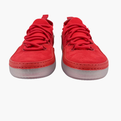 Christian Louboutin Arpoador Drawstring Sneakers in Red Suede Size 39.5