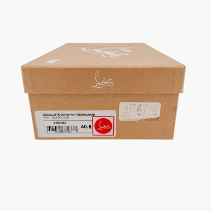 Christian Louboutin Anjalina 85 Spike Pumps Black Suede Size 40.5