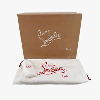 Christian Louboutin Sharkina White Red Spike Sneakers – Size 38.5