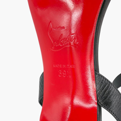 Christian Louboutin O Marylin Slingback Sandals Black Size 39.5