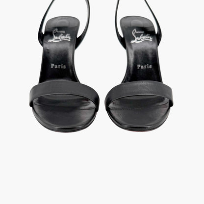 Christian Louboutin O Marylin Slingback Sandals Black Size 39.5
