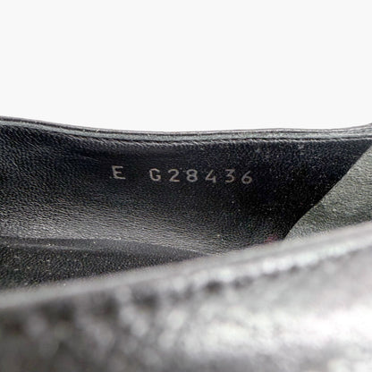 Chanel CC Loafer Flats in Black Leather Size 39