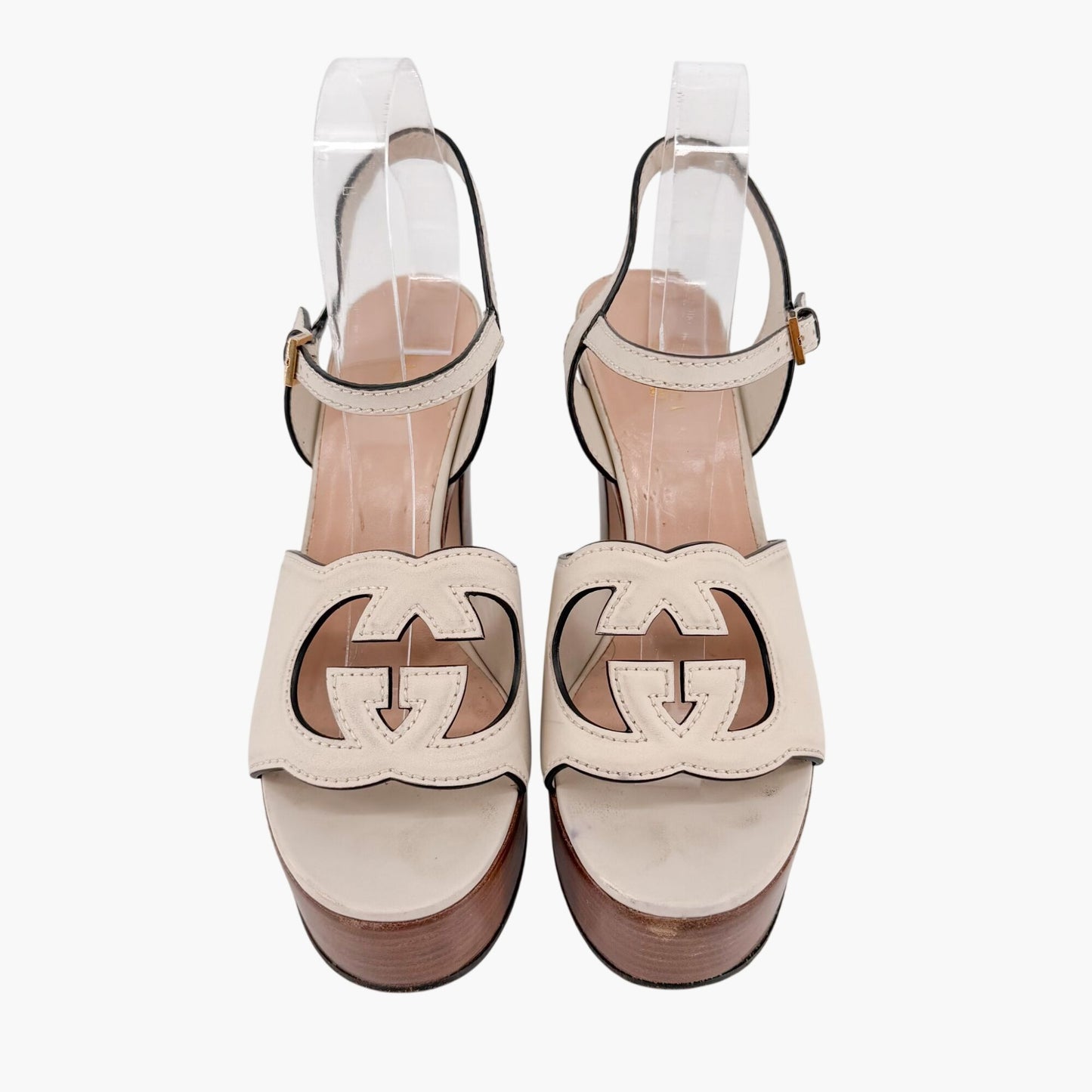 Gucci Cosmos Platform Sandals White Size 39.5