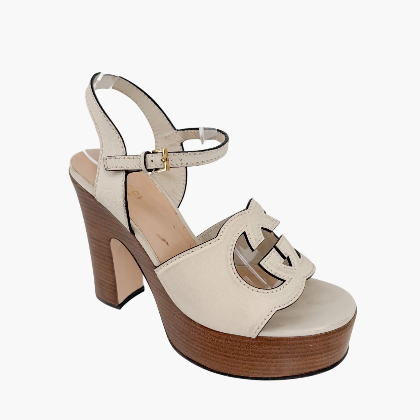Gucci Cosmos Platform Sandals White Size 39.5