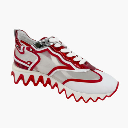 Christian Louboutin Sharkina Sneakers White Red Size 39.5