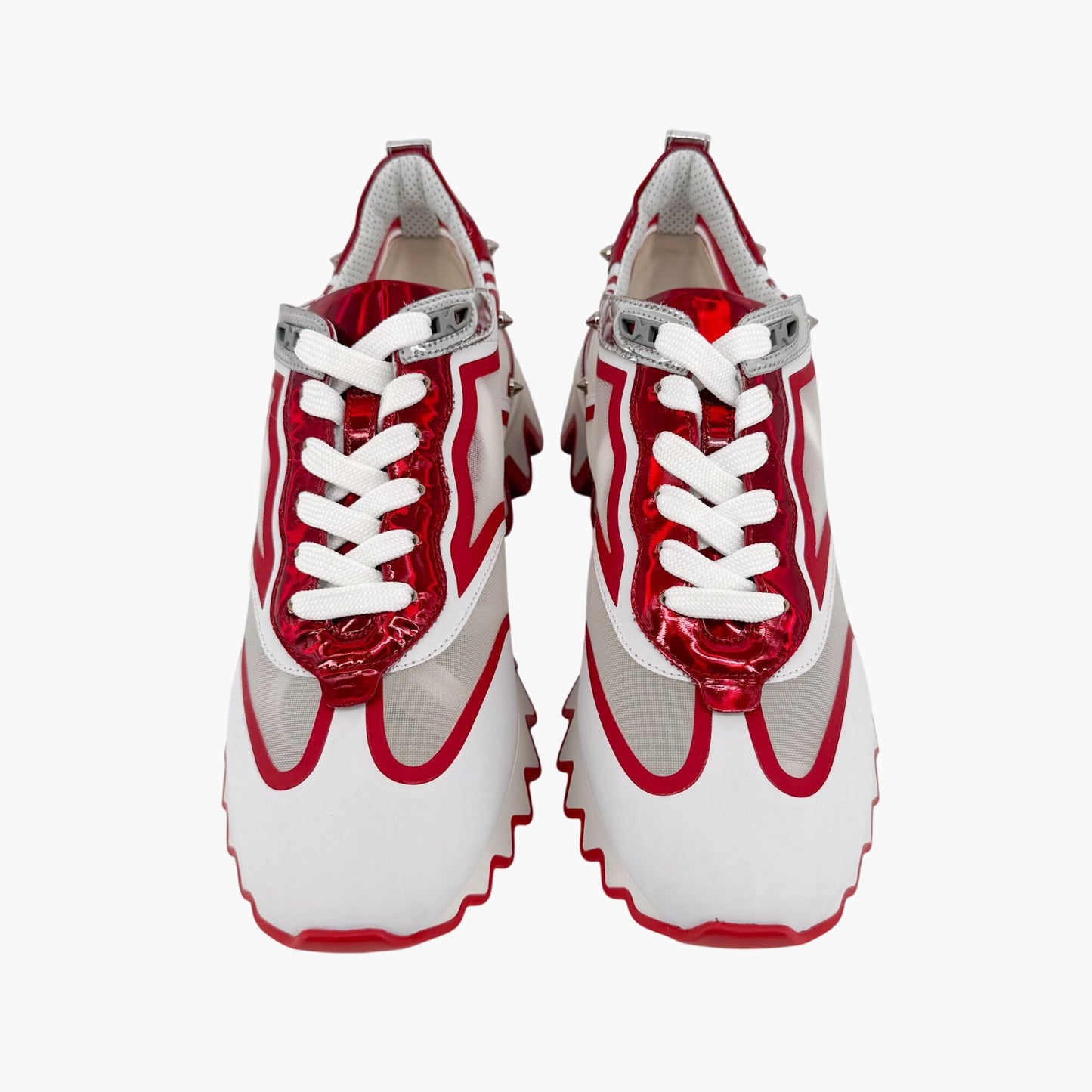 Christian Louboutin Sharkina Sneakers White Red Size 39.5
