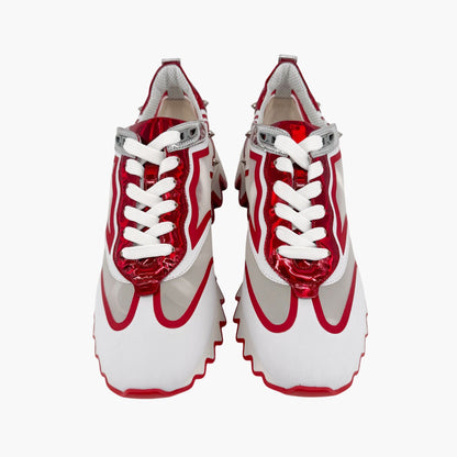 Christian Louboutin Sharkina Sneakers White Red Size 39.5