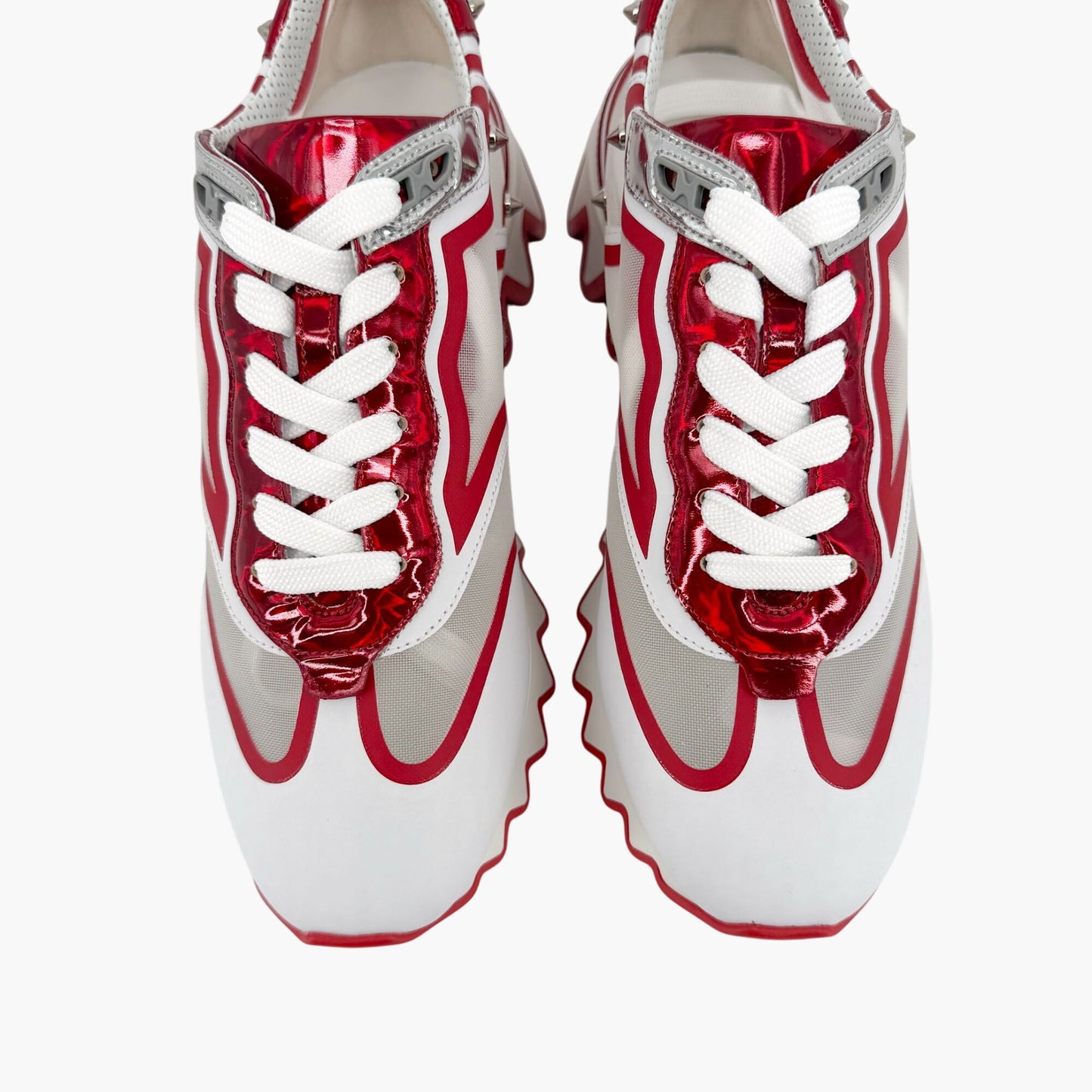 Christian Louboutin Sharkina Sneakers White Red Size 39.5