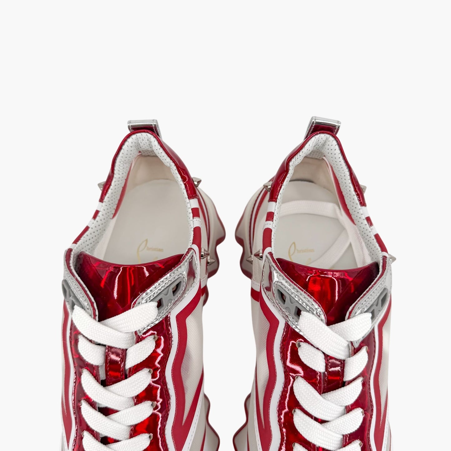 Christian Louboutin Sharkina Sneakers White Red Size 39.5