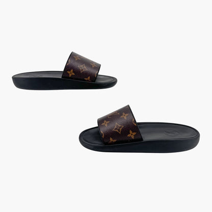 Louis Vuitton Sunbath Monogram Slide Sandals Size 37