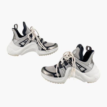 Louis Vuitton Archlight Silver Mesh Chunky Sneakers – Size 37