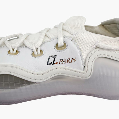 Christian Louboutin Arpoador Donna White Leather Sneakers Size 39