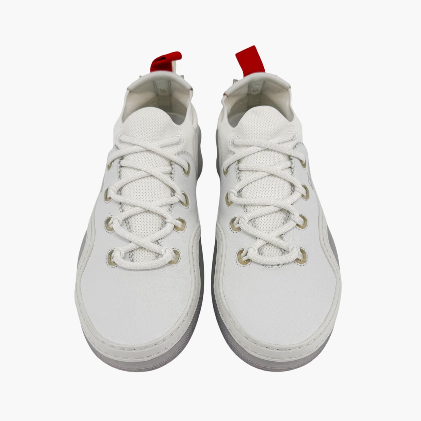 Christian Louboutin Arpoador Donna White Leather Sneakers Size 39