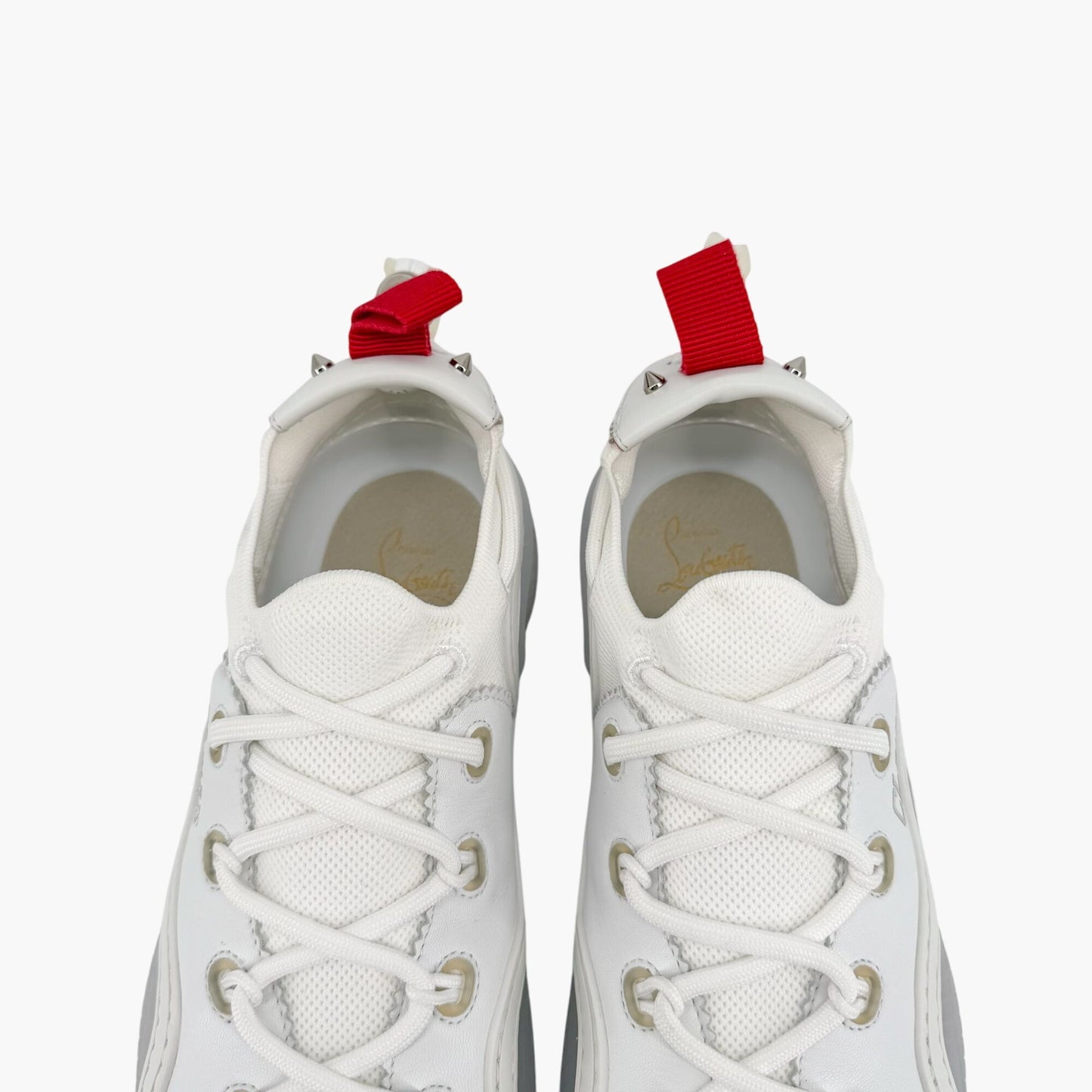 Christian Louboutin Arpoador Donna White Leather Sneakers Size 39