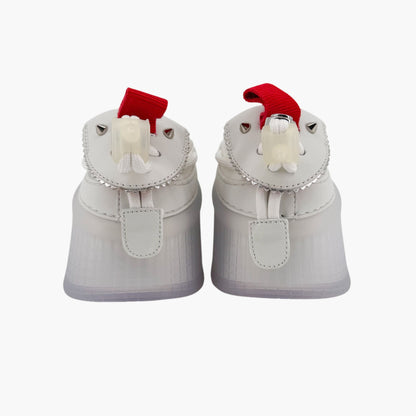 Christian Louboutin Arpoador Donna White Leather Sneakers Size 39