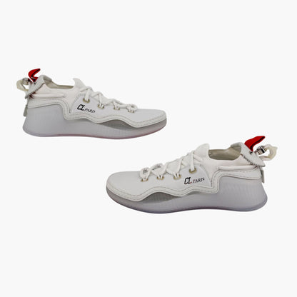 Christian Louboutin Arpoador Donna White Leather Sneakers Size 39