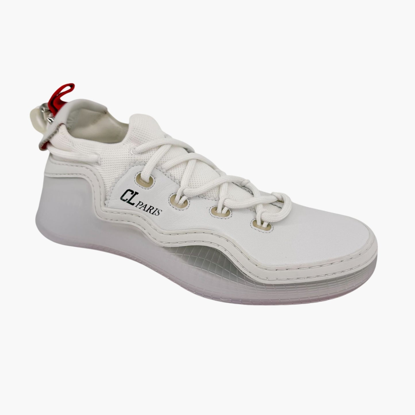 Christian Louboutin Arpoador Donna White Leather Sneakers Size 39