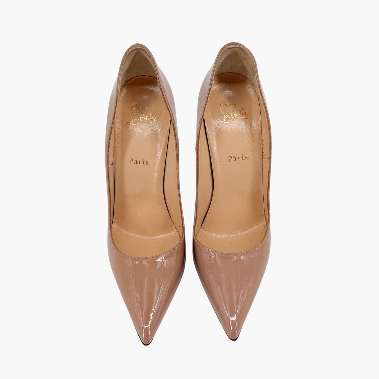 Christian Louboutin So Kate 120 Patent Pumps Nude Size 41