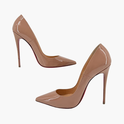 Christian Louboutin So Kate 120 Patent Pumps Nude Size 41