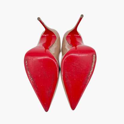 Christian Louboutin So Kate 120 Patent Pumps Nude Size 41