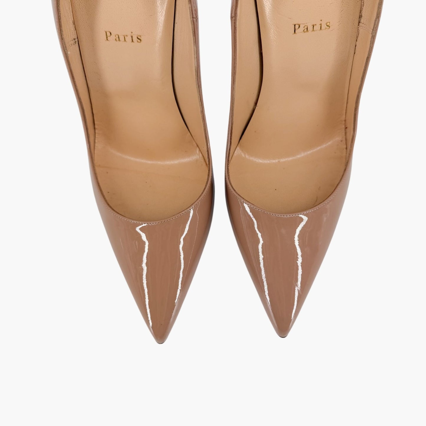 Christian Louboutin So Kate 120 Patent Pumps Nude Size 41