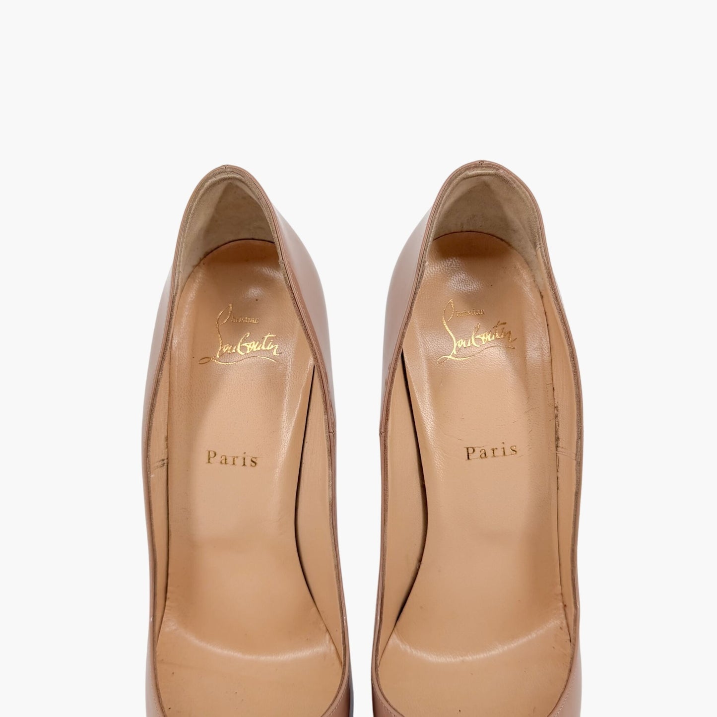 Christian Louboutin So Kate 120 Patent Pumps Nude Size 41