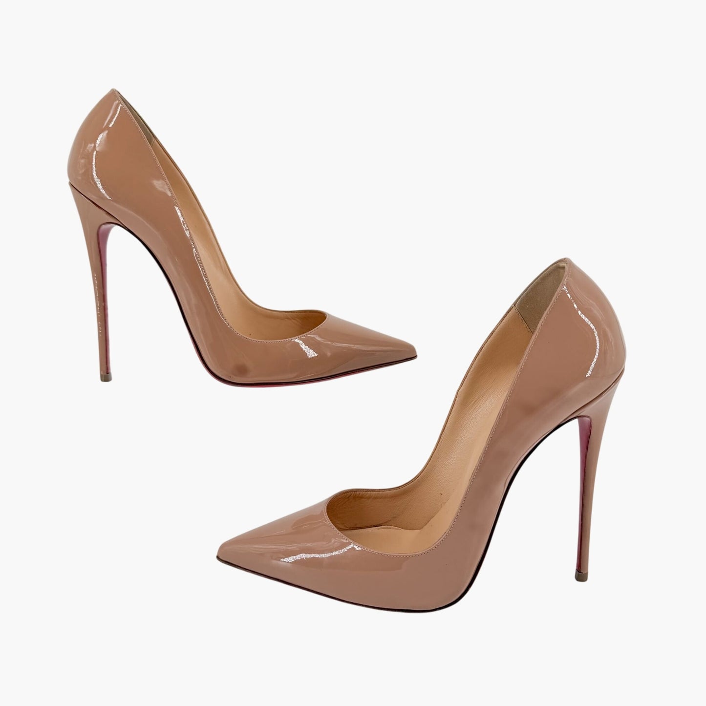 Christian Louboutin So Kate 120 Patent Pumps Nude Size 41