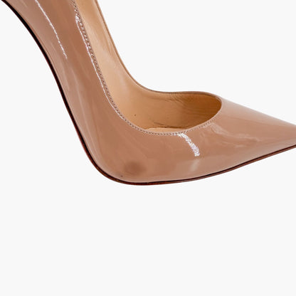 Christian Louboutin So Kate 120 Patent Pumps Nude Size 41