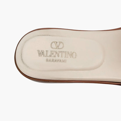 Valentino VLogo Claquette Slide Sandals White Size 39