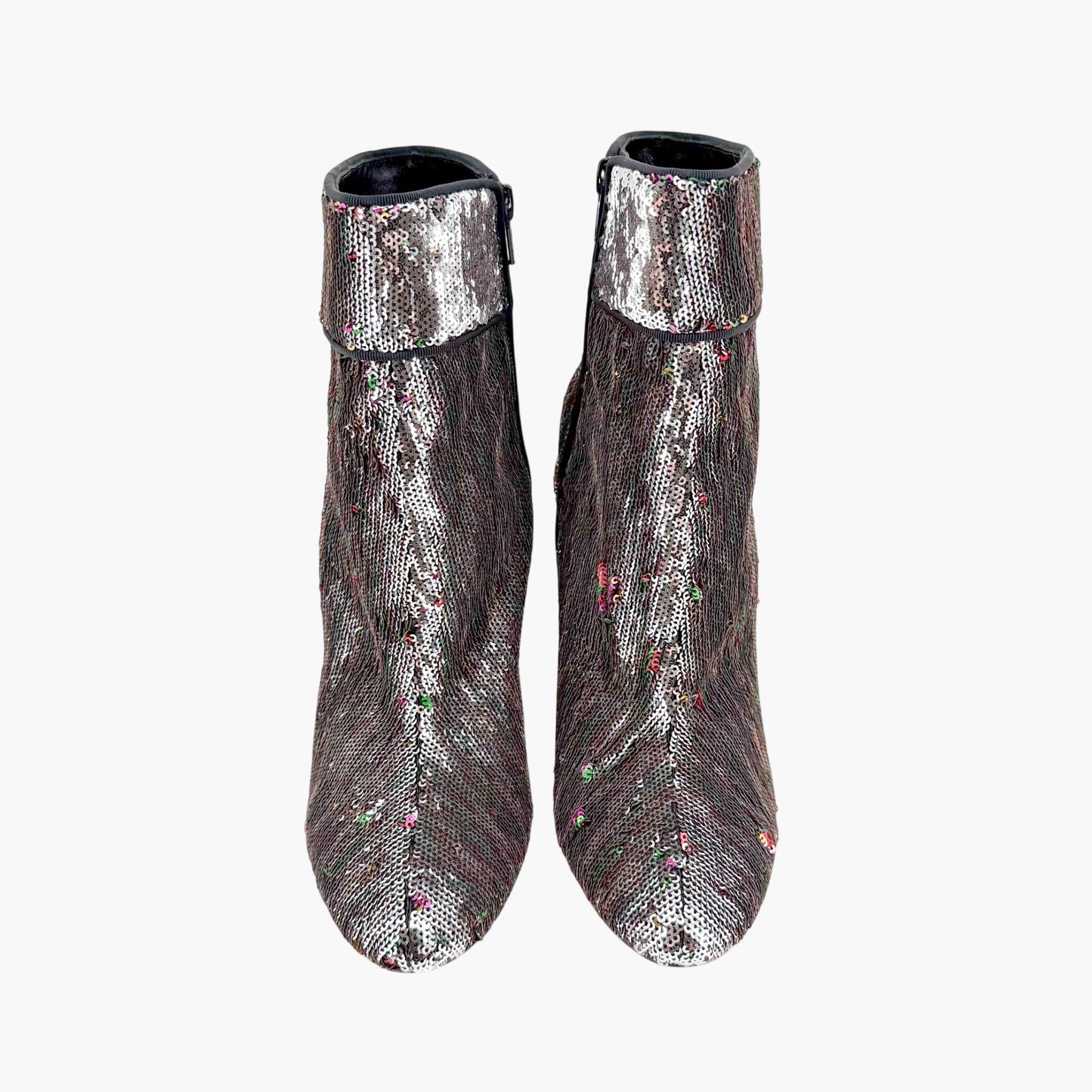 Christian Louboutin Moulamax Sequined Ankle Boots Size 41