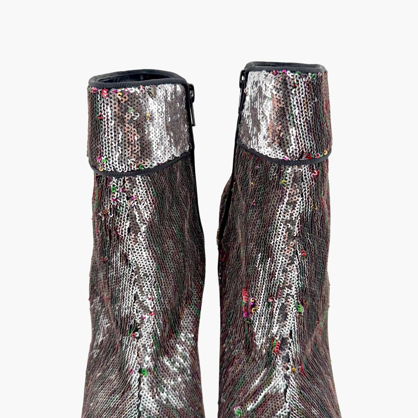Christian Louboutin Moulamax Sequined Ankle Boots Size 41