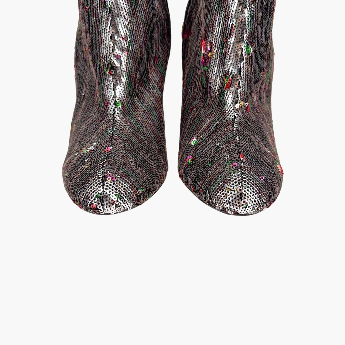 Christian Louboutin Moulamax Sequined Ankle Boots Size 41
