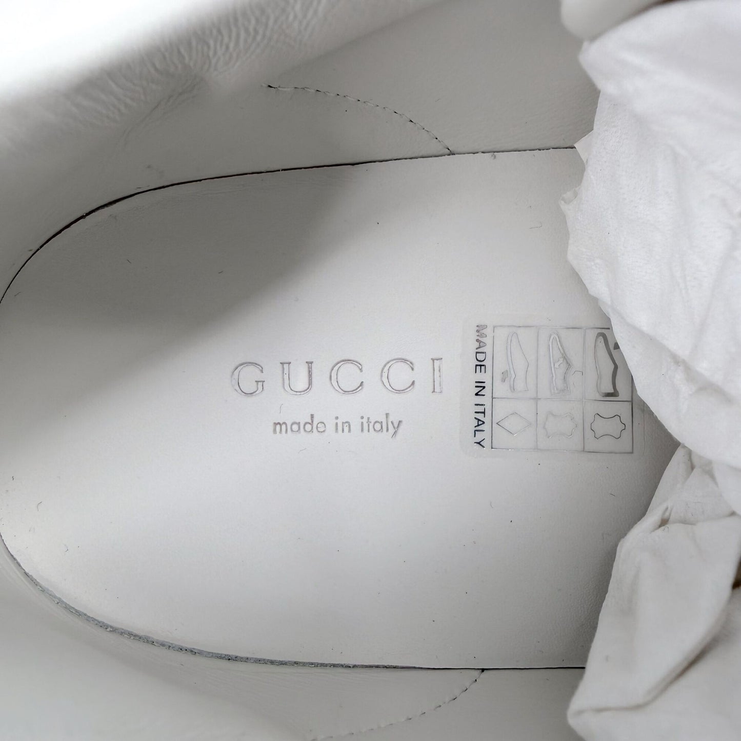 Gucci Ace Interlocking G Web Stripe Sneakers White Size 36.5