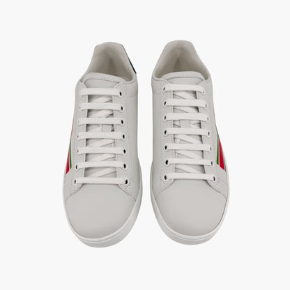 Gucci Ace Interlocking G Web Stripe Sneakers White Size 36.5