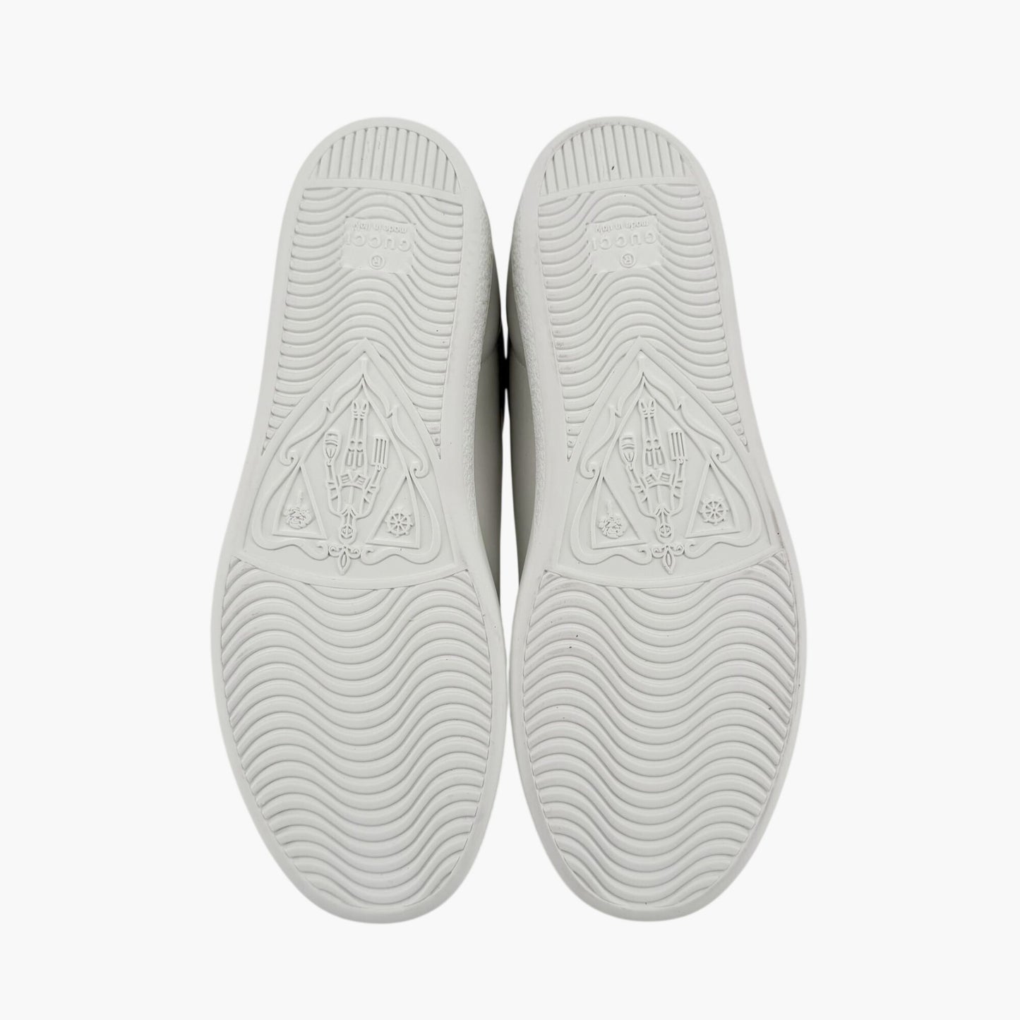 Gucci Ace Interlocking G Web Stripe Sneakers White Size 36.5
