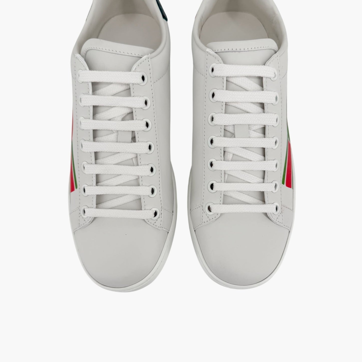Gucci Ace Interlocking G Web Stripe Sneakers White Size 36.5
