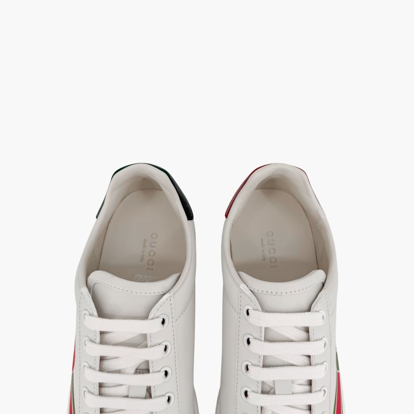 Gucci Ace Interlocking G Web Stripe Sneakers White Size 36.5