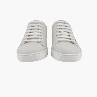 Gucci Ace Interlocking G Web Stripe Sneakers White Size 36.5