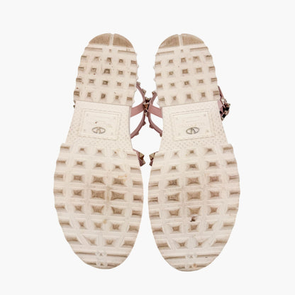 Valentino Garavani Rockstud Fisherman Sandals Pink Size 38
