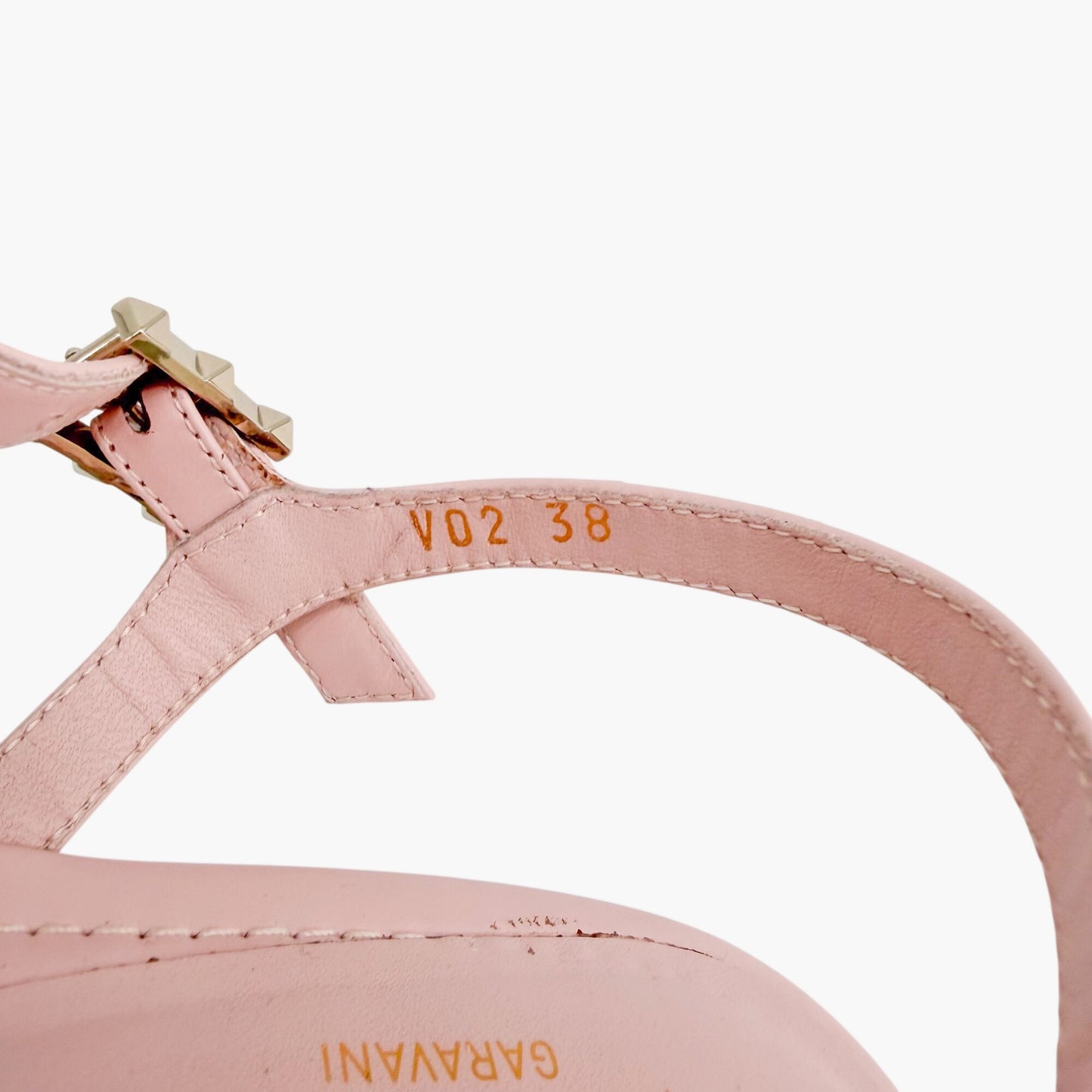 Valentino Garavani Rockstud Fisherman Sandals Pink Size 38