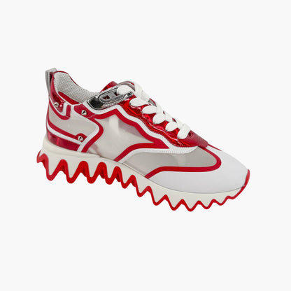 Christian Louboutin Sharkina Sneakers White Red Size 37