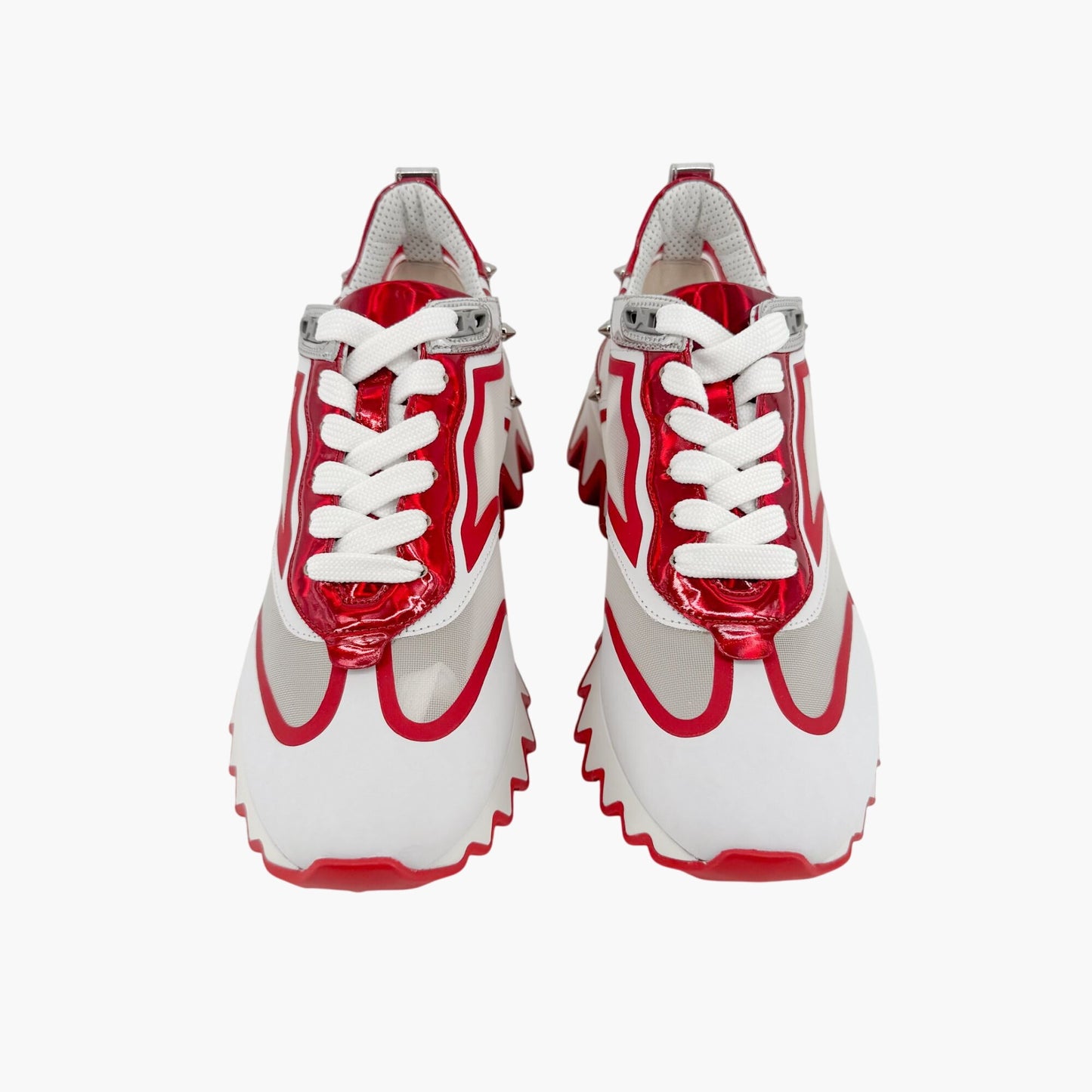 Christian Louboutin Sharkina Sneakers White Red Size 37