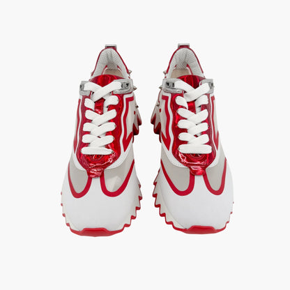 Christian Louboutin Sharkina Sneakers White Red Size 37