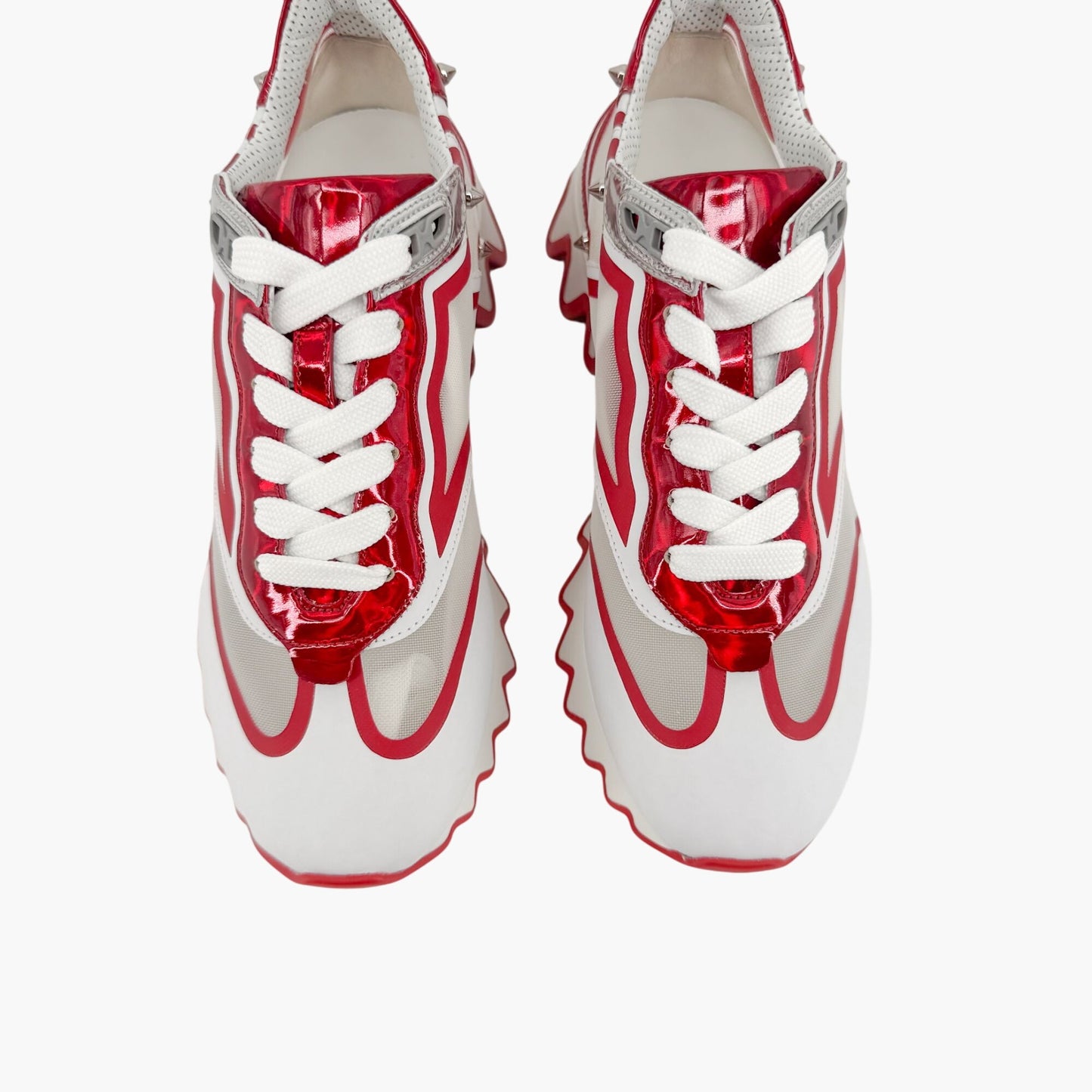 Christian Louboutin Sharkina Sneakers White Red Size 37