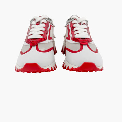Christian Louboutin Sharkina Sneakers White Red Size 37