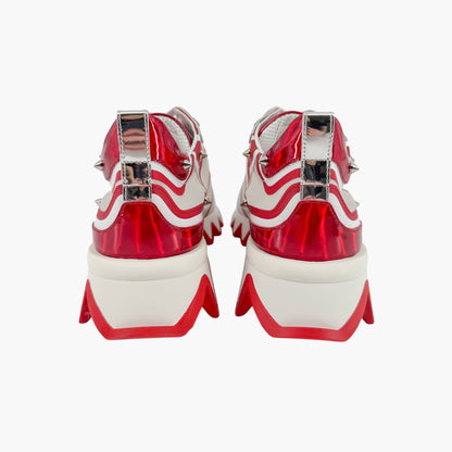 Christian Louboutin Sharkina Sneakers White Red Size 37
