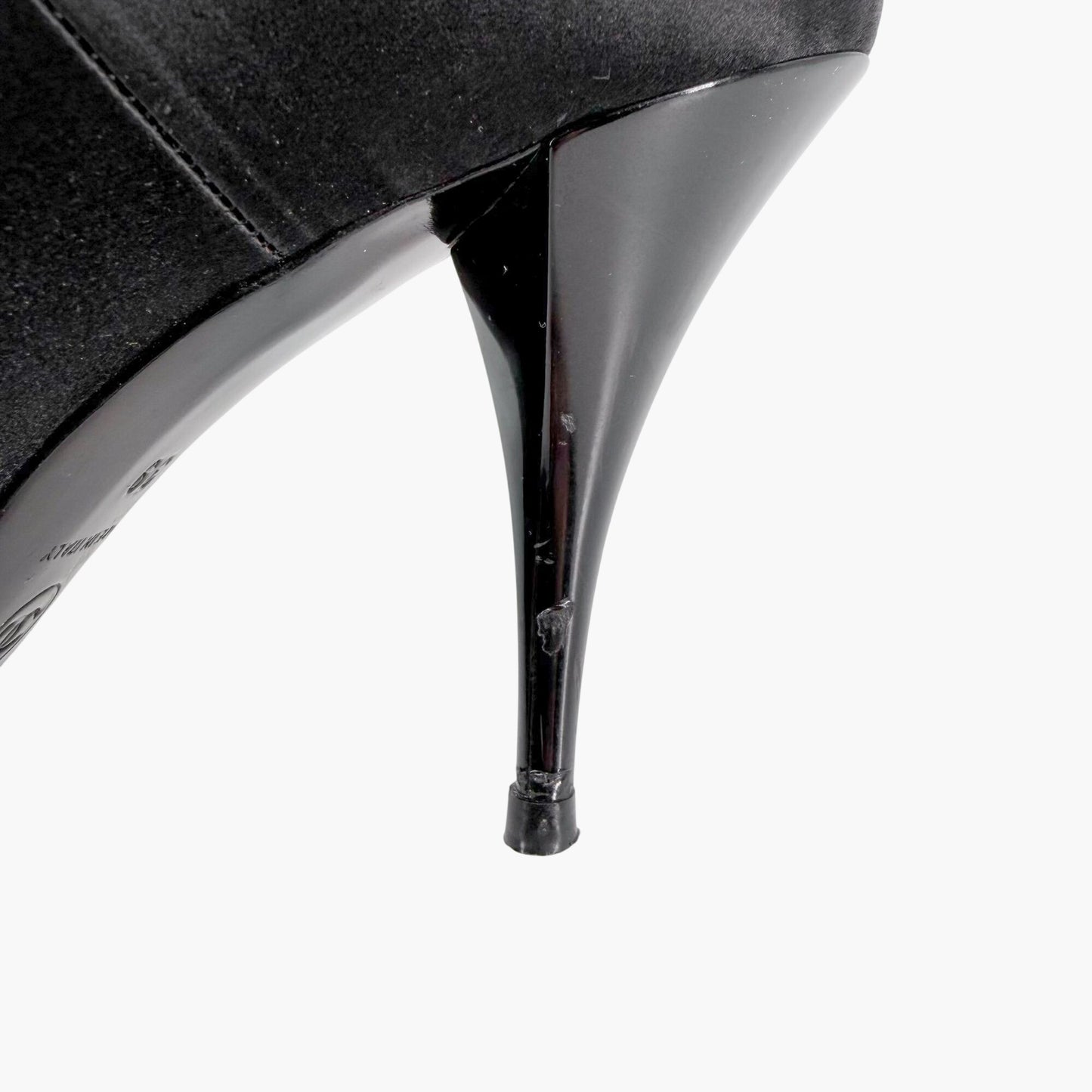 Chanel Triple Strap Mary Jane Pumps Black Size 39