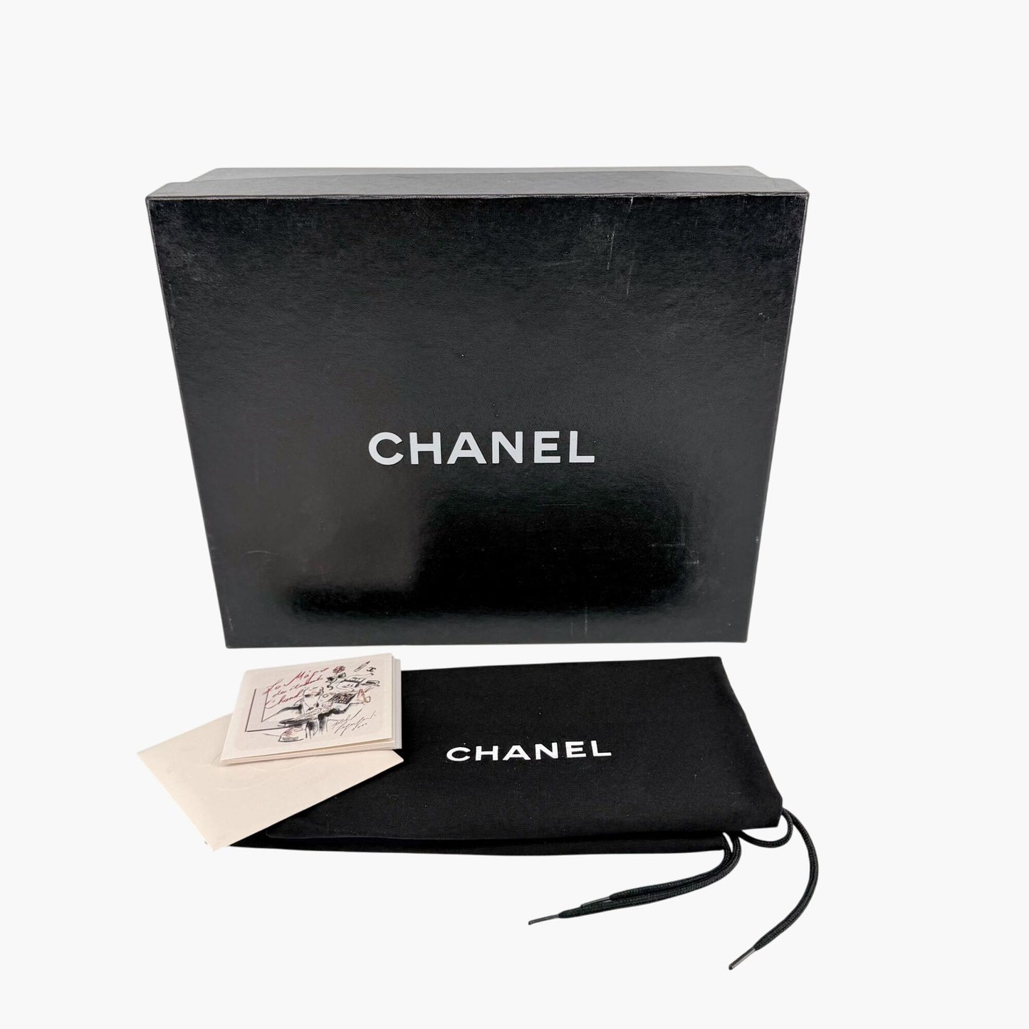 Chanel Black CC Studded T-Strap Wedge Heels Size 38