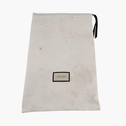 Gucci Angelina Platform Slide Sandals Silver GG Size 37